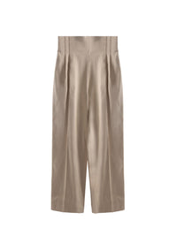 Pantalon droit fluide - Sable