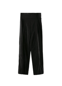 Pantalon droit fluide - Noir