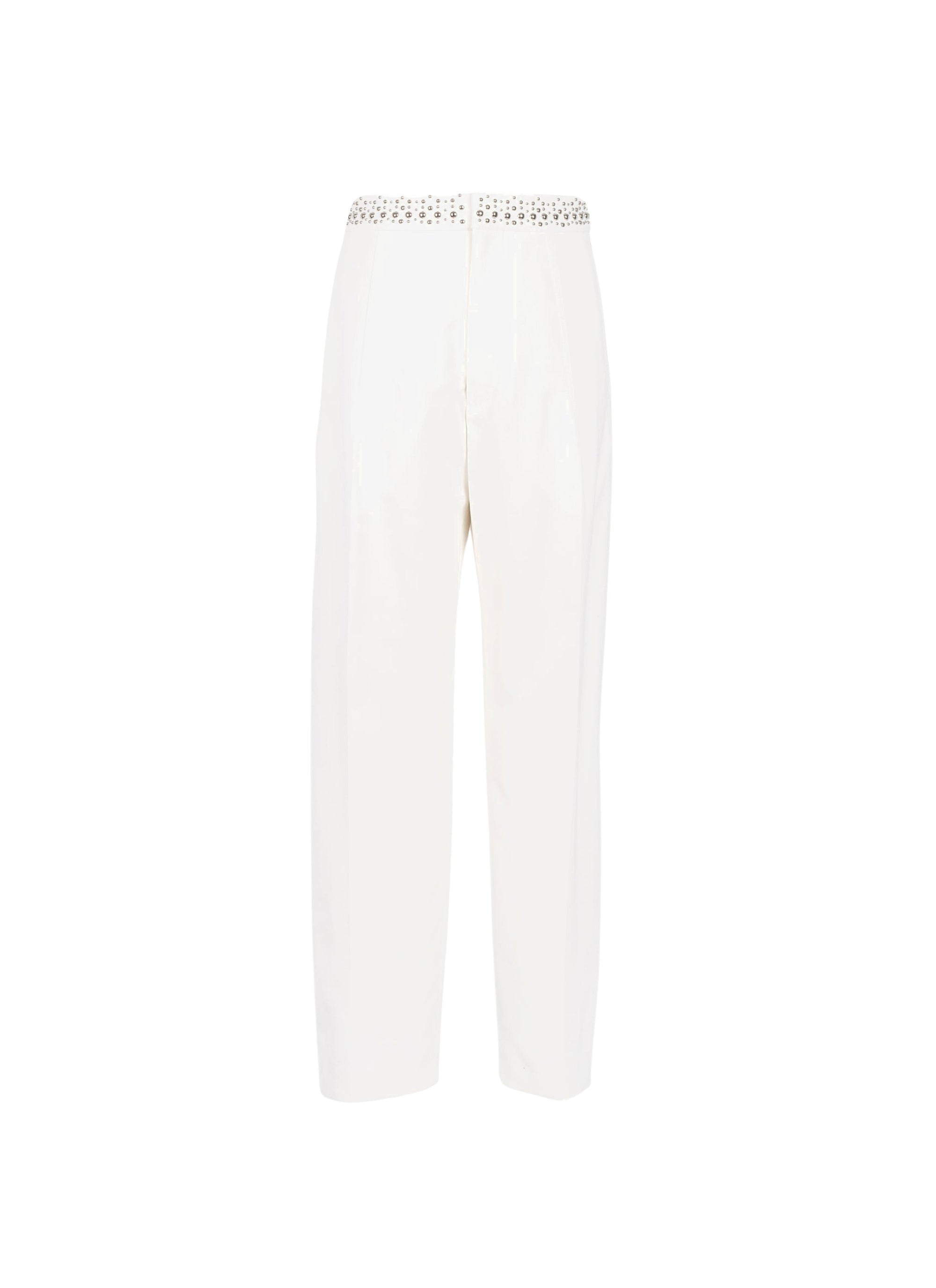 Pantalon taille basse - Blanc Nacre