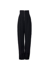Pantalon carotte zippé - Noir Alaia