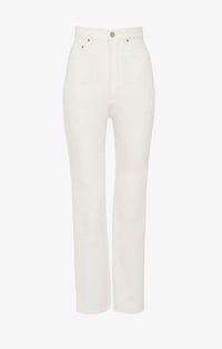 Jean à taille haute - Blanc