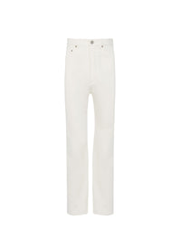 Jean à taille haute - Blanc