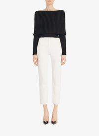 Jean à taille haute - Blanc
