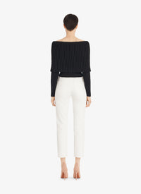 Jean à taille haute - Blanc