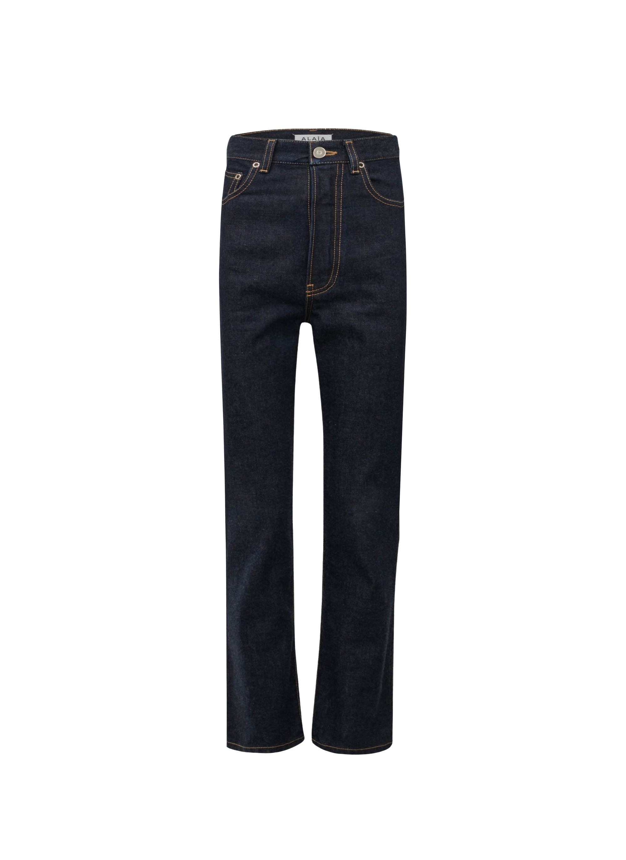 Pantalon taille haute - Bleu Denim