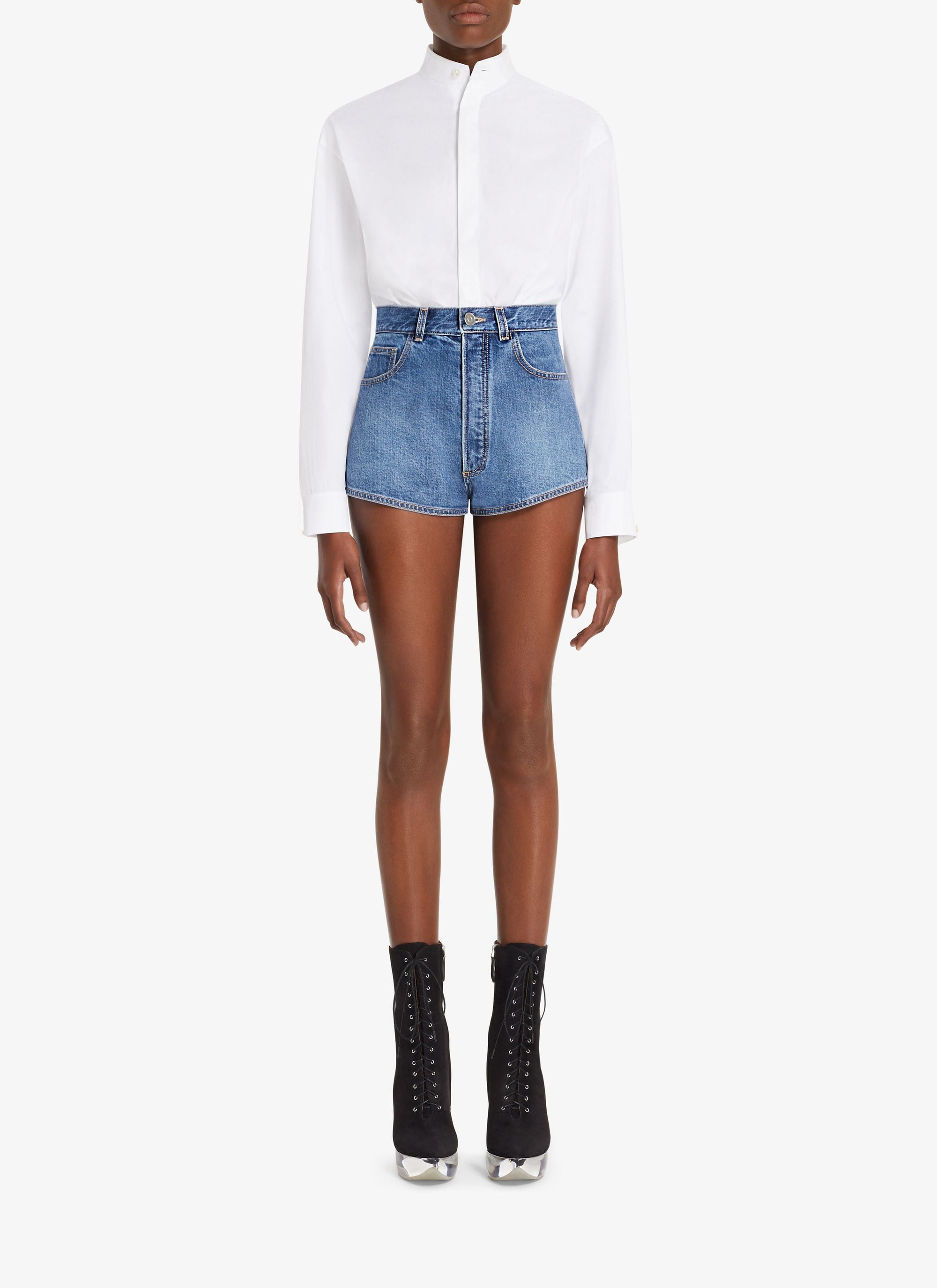 Short court en denim - Bleu Jeans