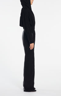 Pantalon élastique en daim- Noir Alaïa