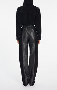 Pantalon élastique en daim- Noir Alaïa