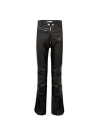 Pantalon en cuir mat en cuir - Noir Alaïa