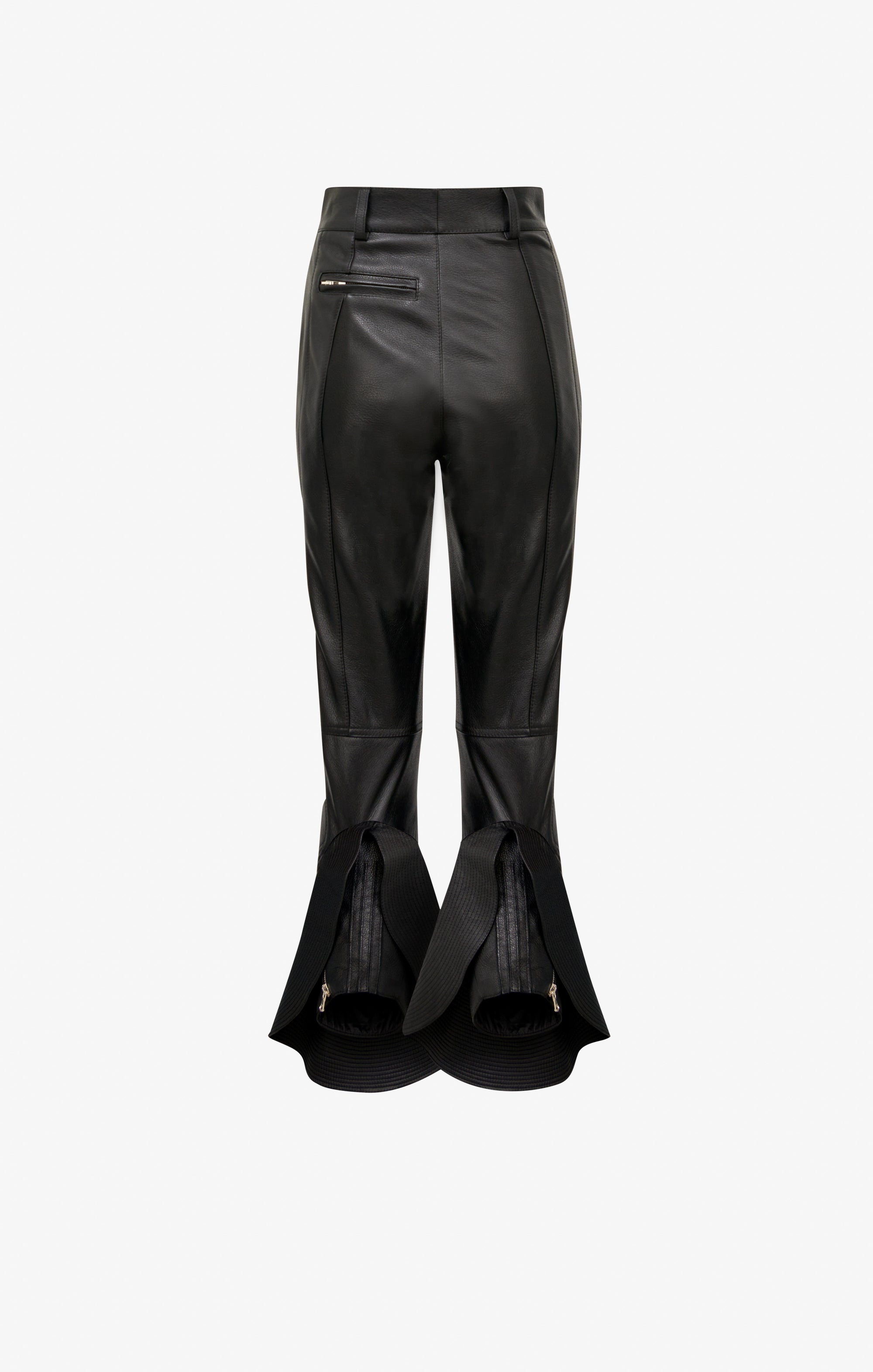 Pantalon en cuir mat en cuir - Noir Alaïa