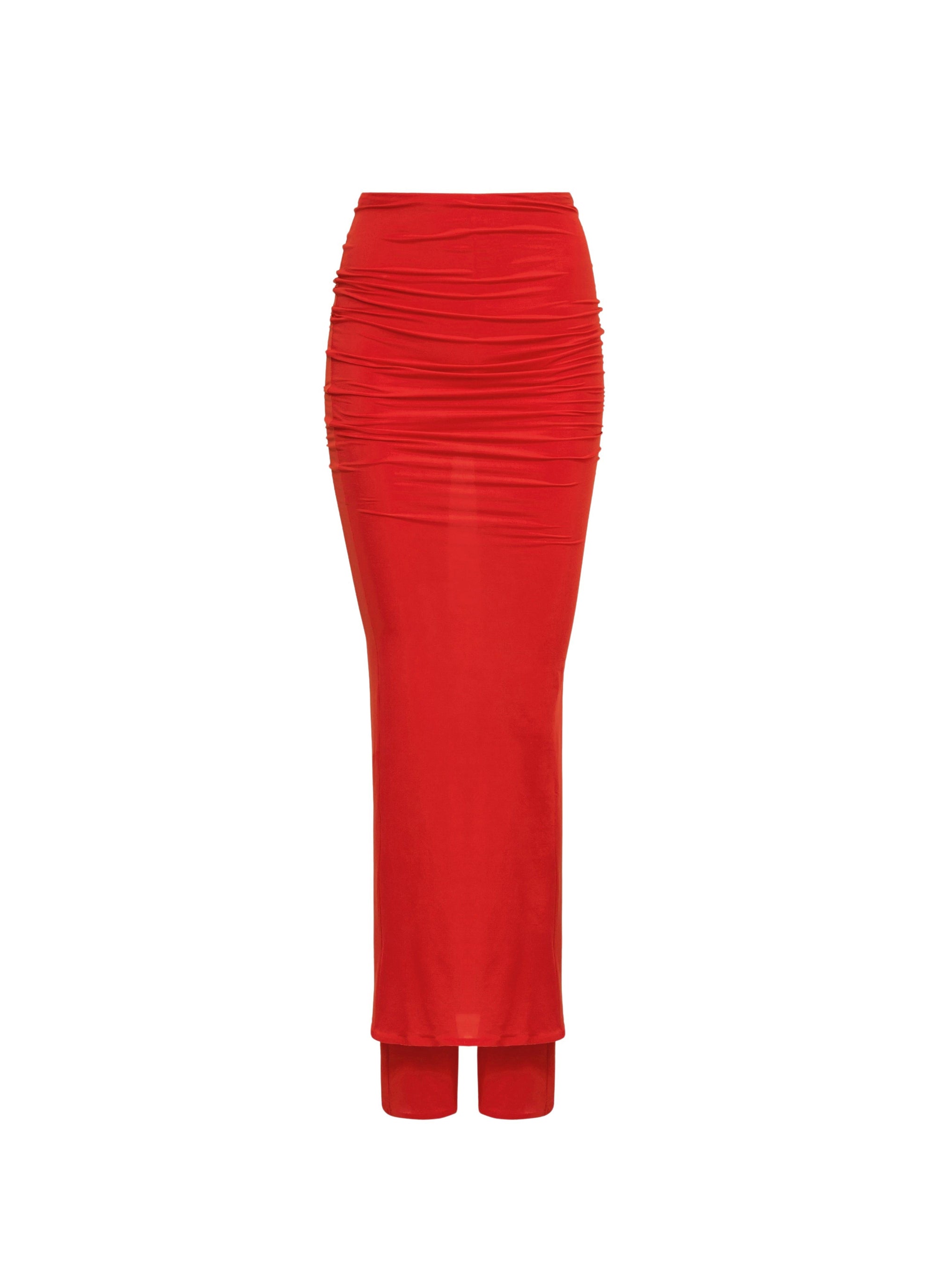 Jupe-pantalon en laine - Cerise