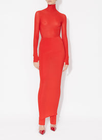 Jupe-pantalon en laine - Cerise