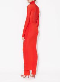 Jupe-pantalon en laine - Cerise