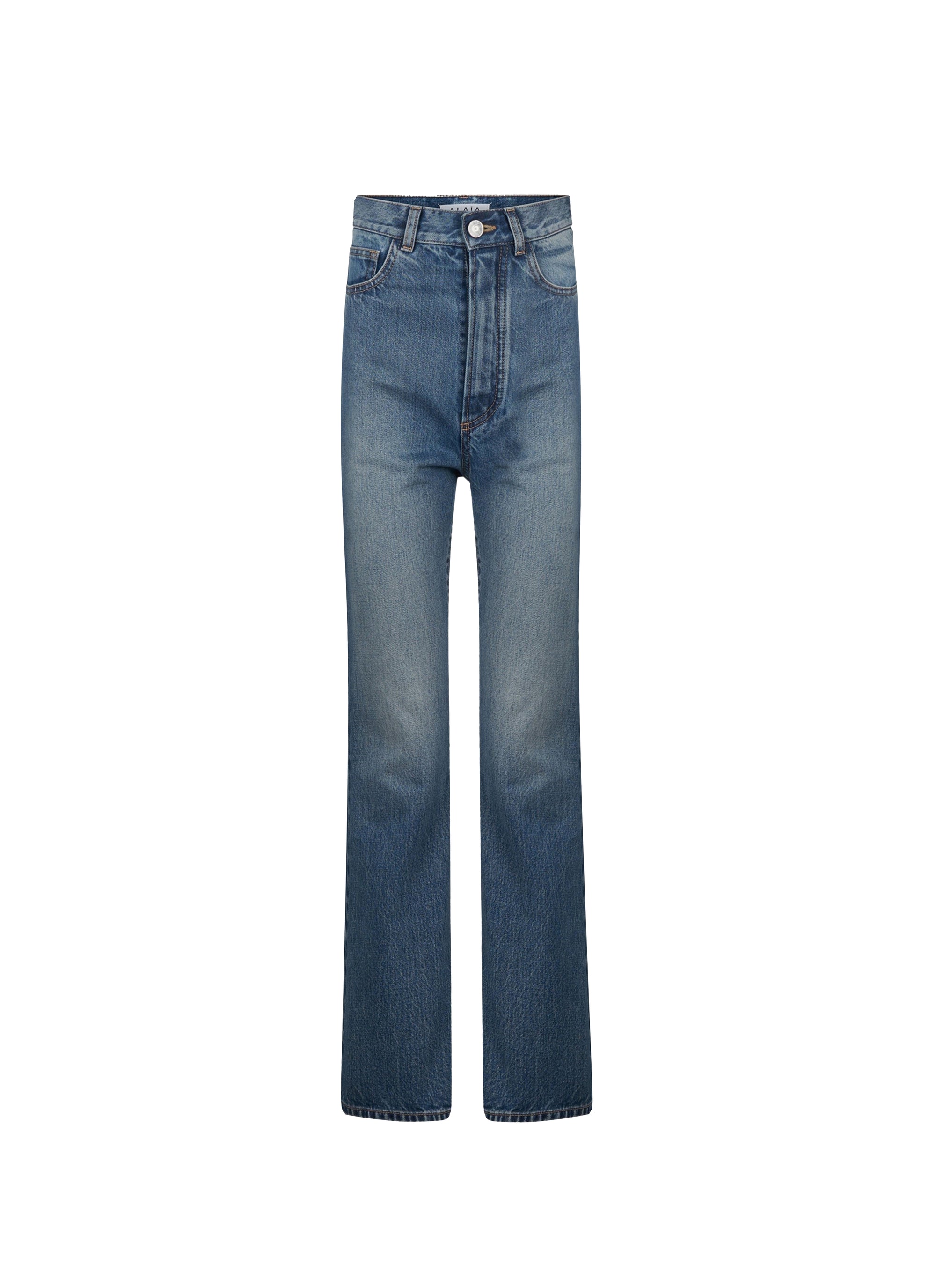 Jean évasé légèrement délavé - Bleu Vintage