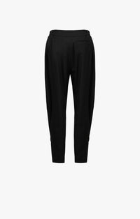 Pantalon ample en chevron de laine - Noir Alaïa