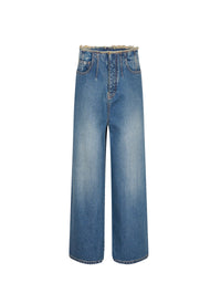 Jean taille basse - Bleu Vintage