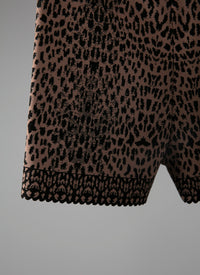 Short imprimé animalier - Chair & Noir