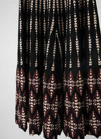 Sidi Bou said Pants - Black & Garnet