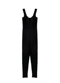 Sleeveless corset jumpsuit - Black