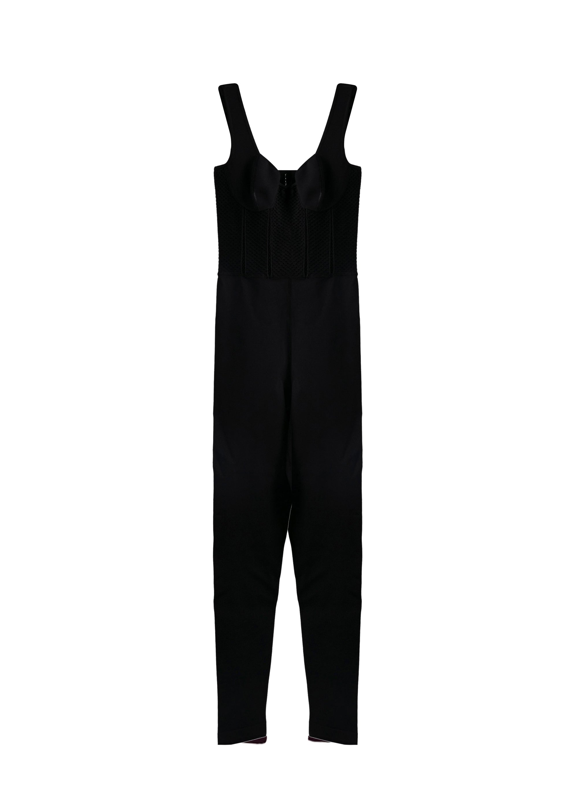 Sleeveless corset jumpsuit - Black