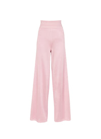 Waisted palazzo trousers - Pink
