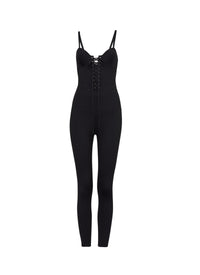 Combinaison corset - Noir Alaïa