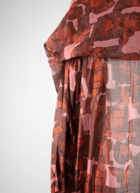 Robe longue à manches longues - Rose & Rouge