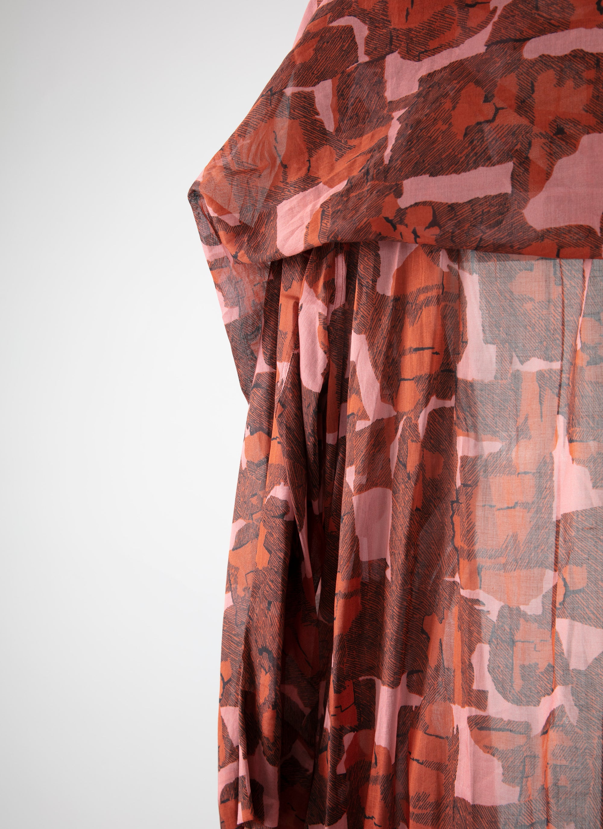 Robe longue à manches longues - Rose & Rouge