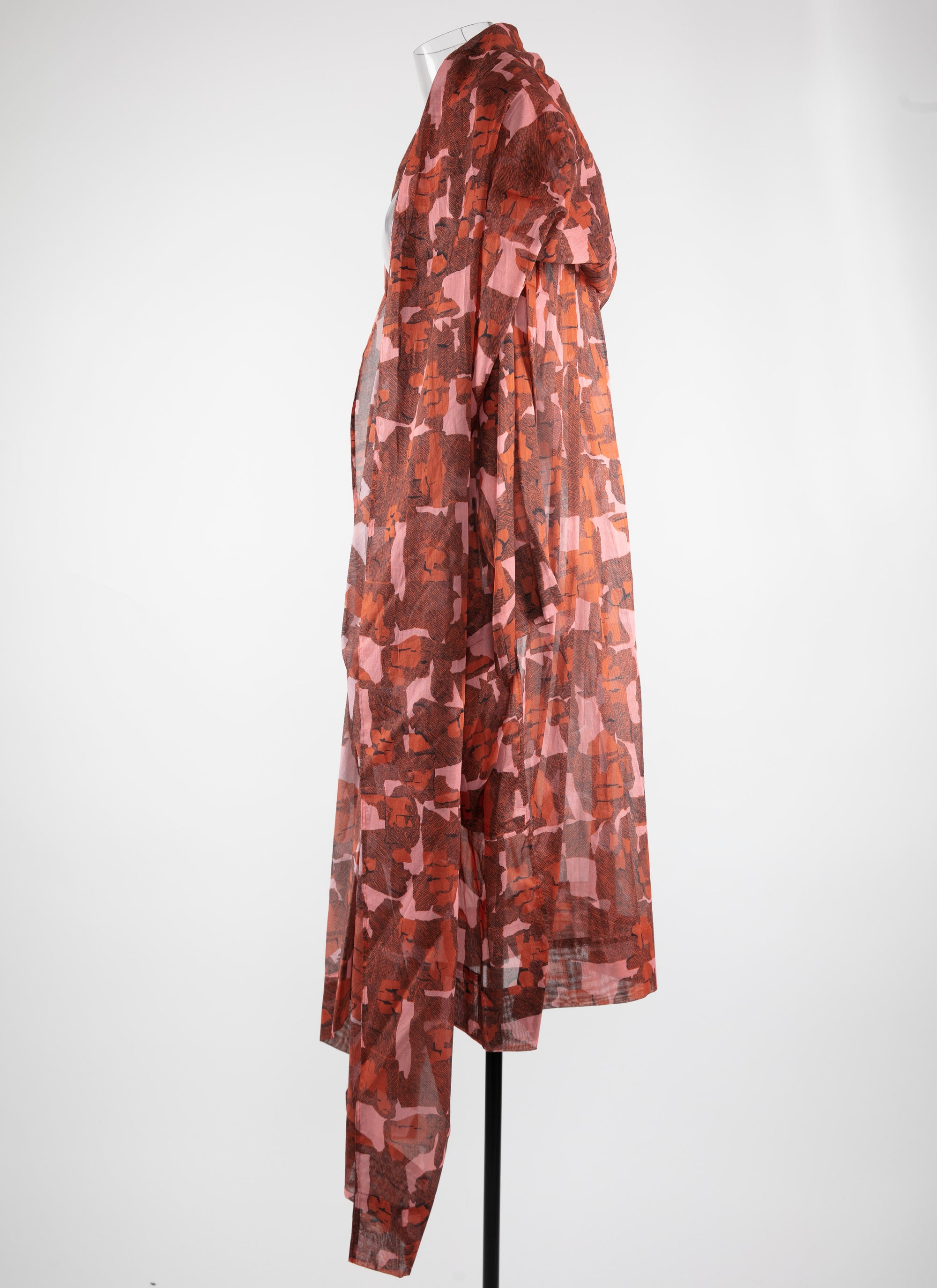 Robe longue à manches longues - Rose & Rouge