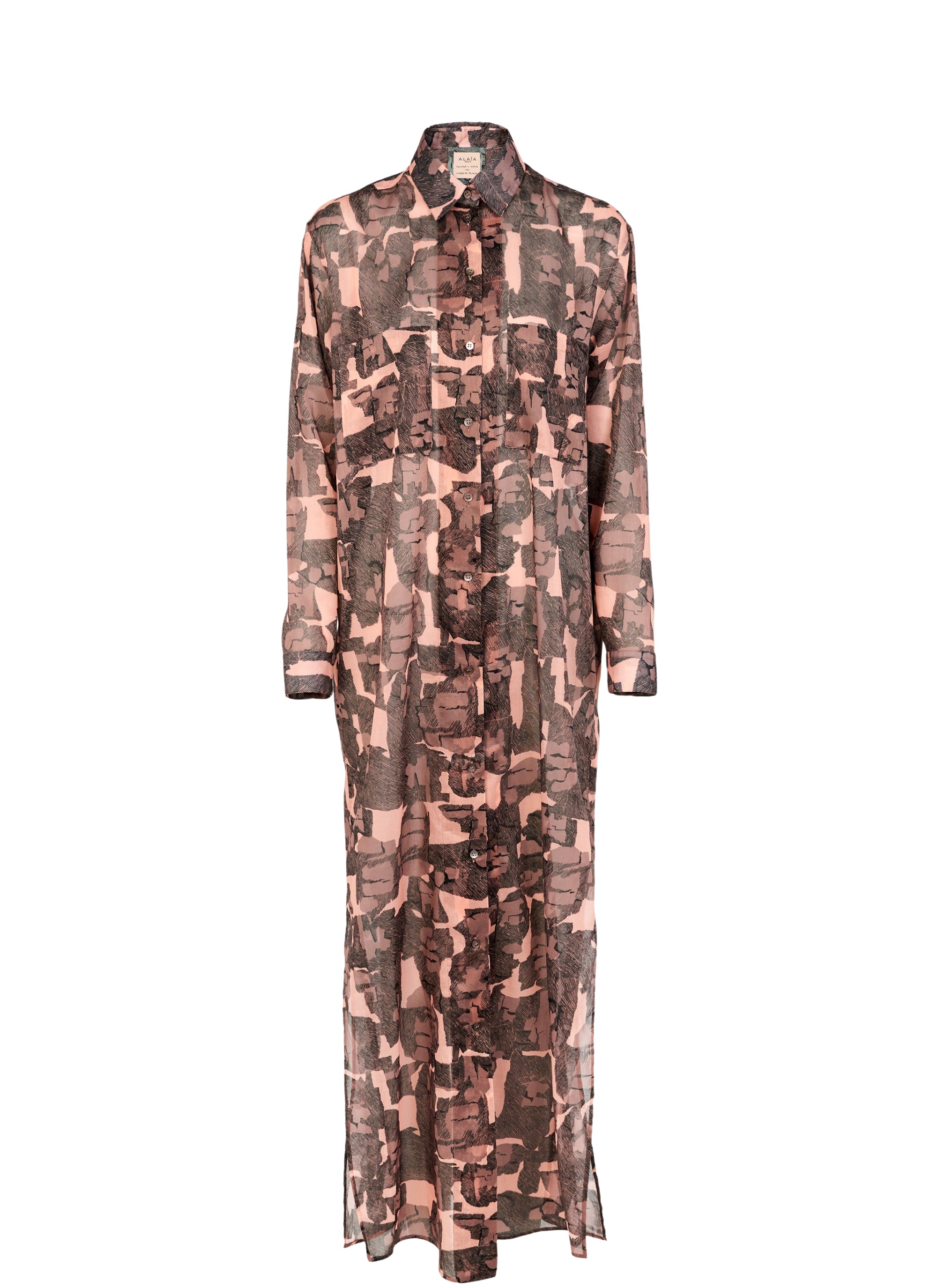 Shirt dress - Flesh & Beige