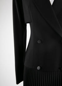 Robe trompe l'oeil costume - Noir