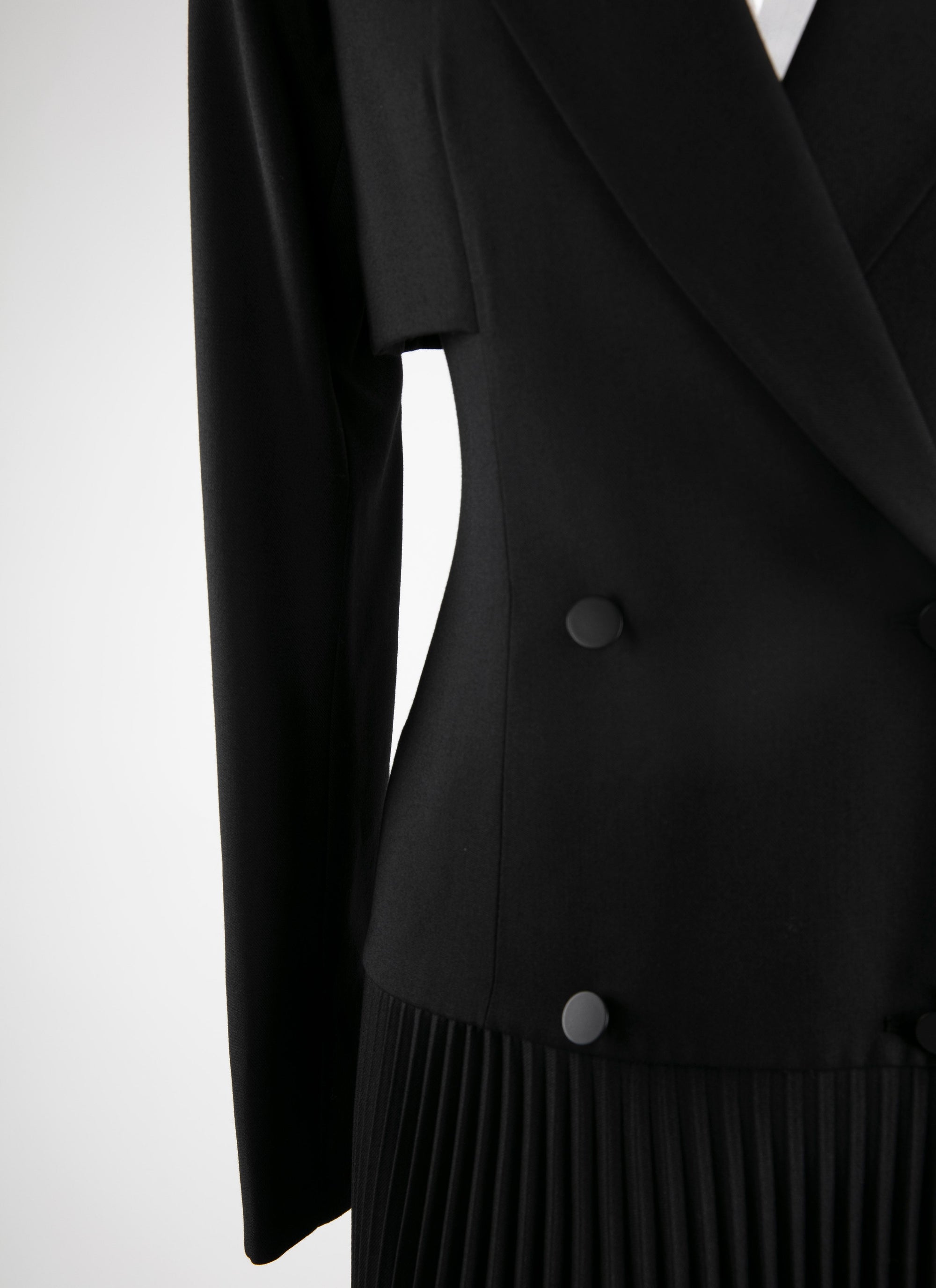 Robe trompe l'oeil costume - Noir