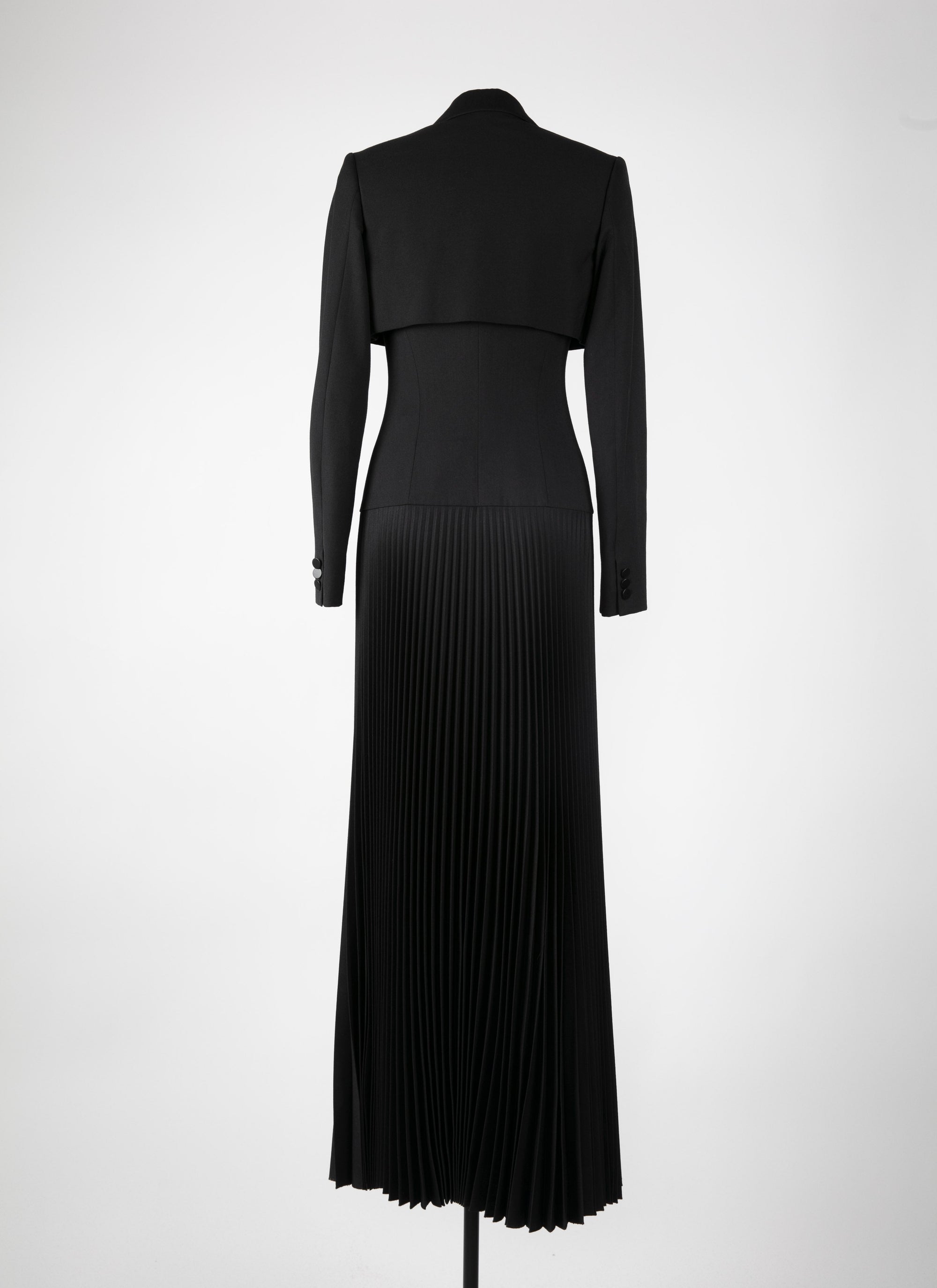 Robe trompe l'oeil costume - Noir