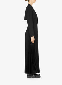 Robe trompe l'oeil costume - Noir