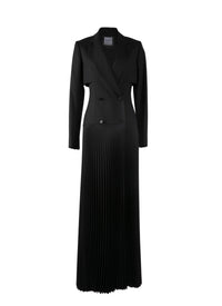 Robe trompe l'oeil costume - Noir