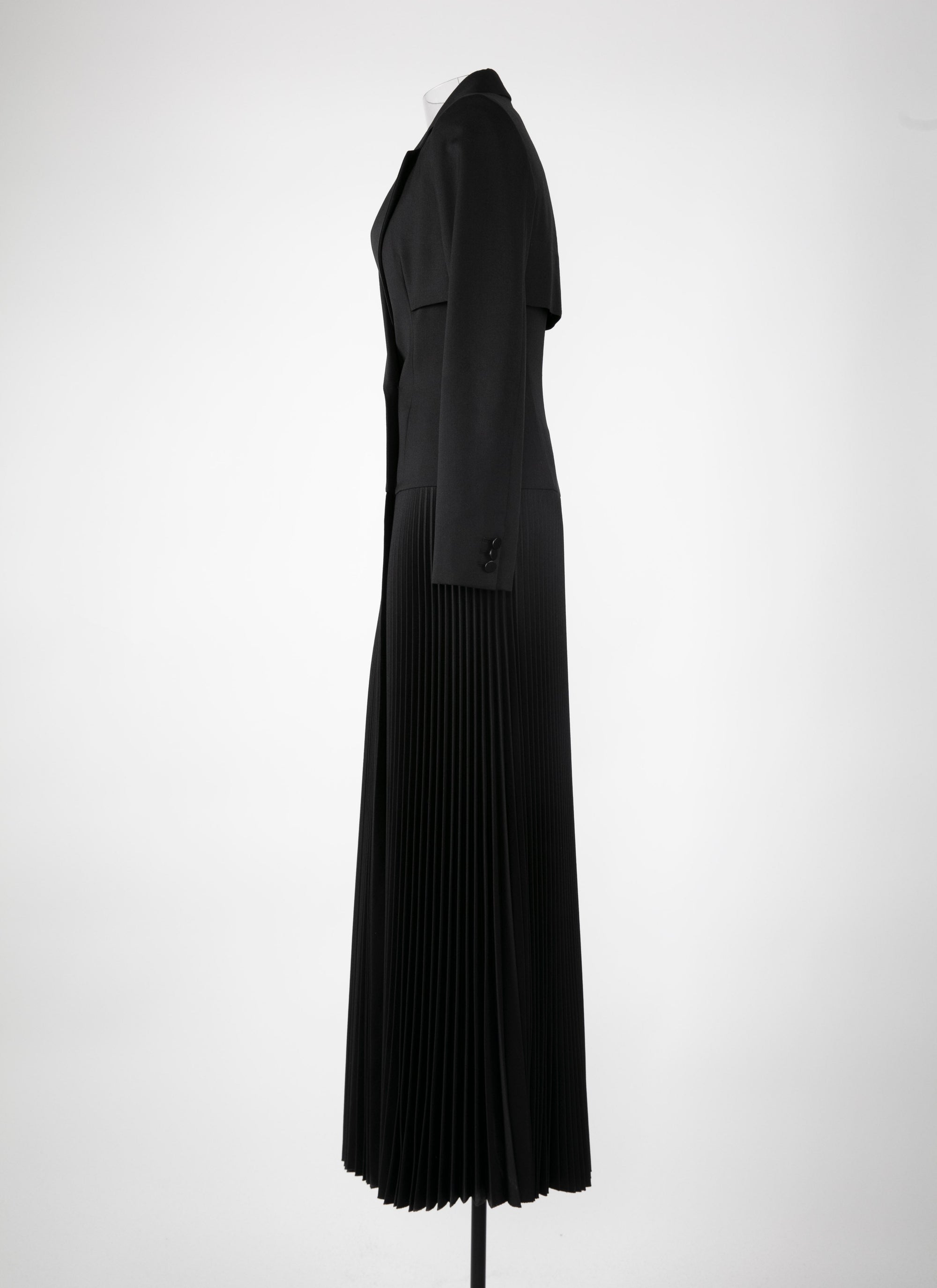 Robe trompe l'oeil costume - Noir
