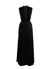 Robe sans manches longue à col zippé - Noir
