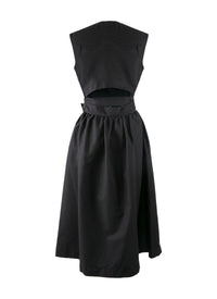 Pleated wrap dress - Black