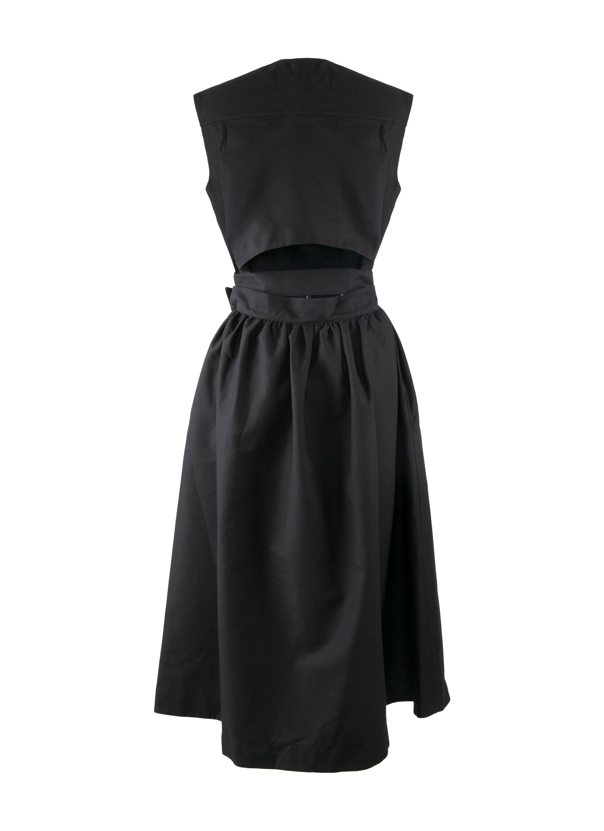 Pleated wrap dress - Black