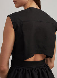 Robe plissée à effet cache-cœur - Blanc