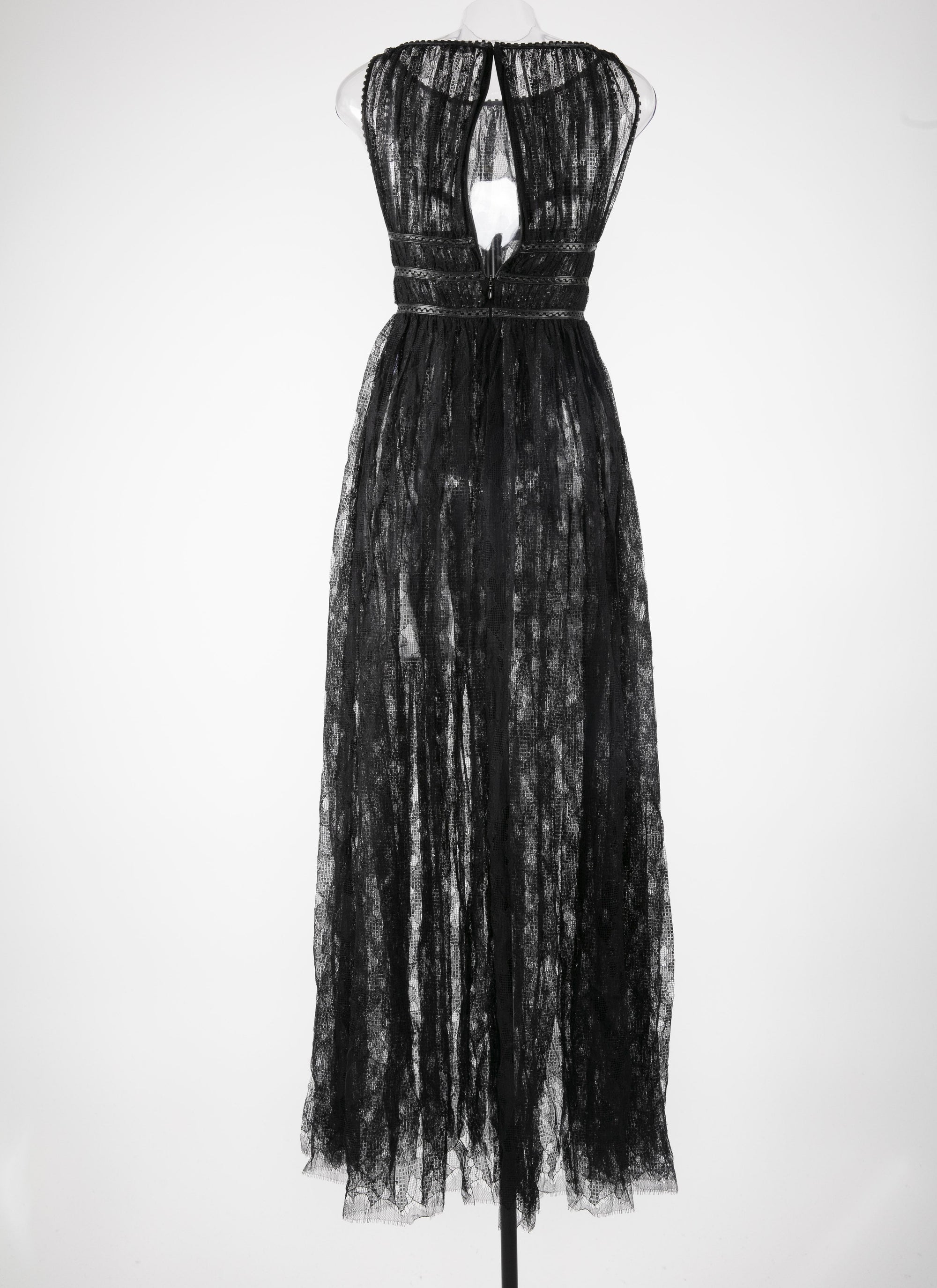Robe longue ceintrée - Noir