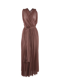 Draped maxi dress - Rosewood