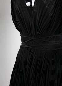 Robe courte drapée - Noir
