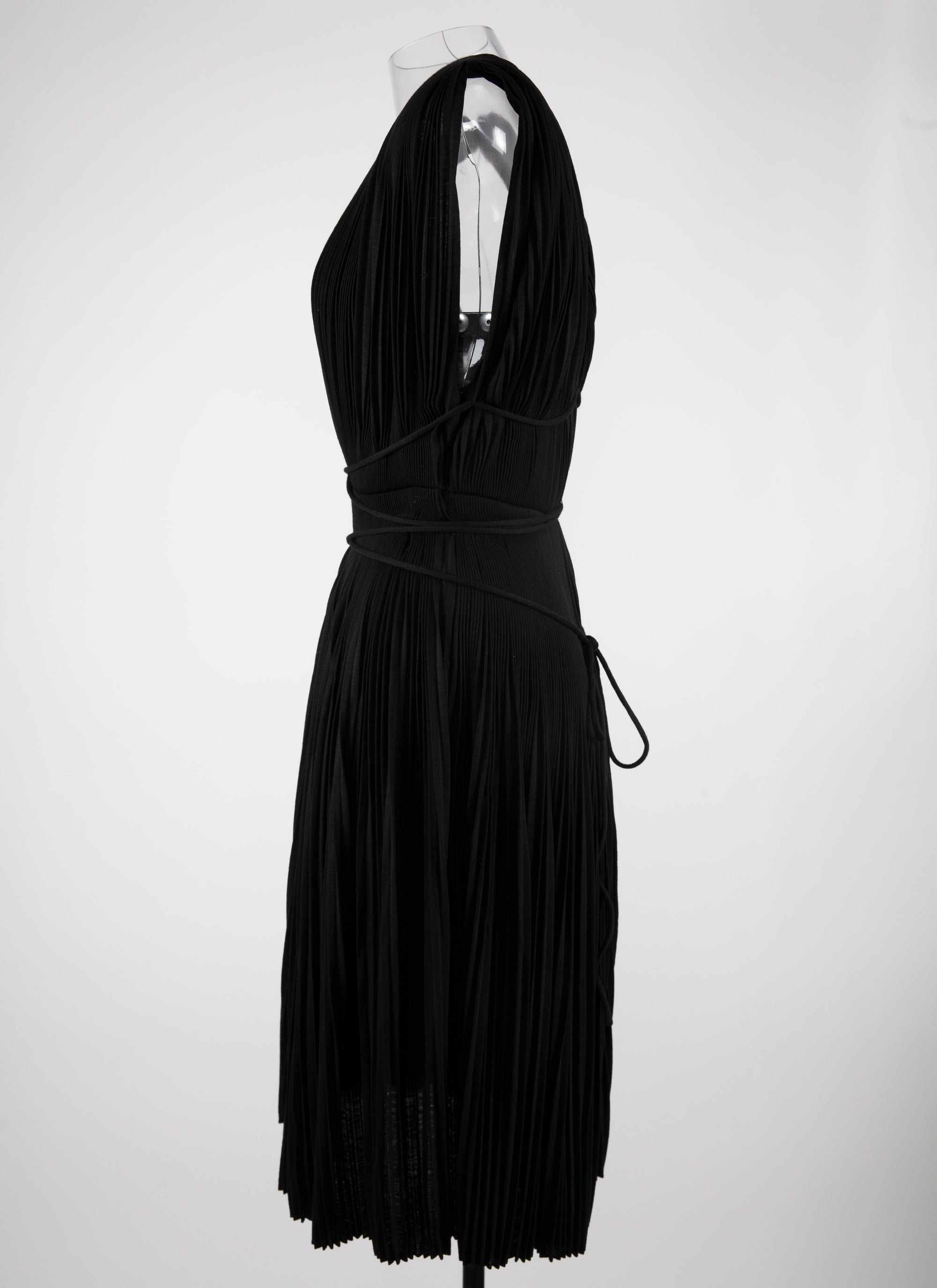Robe courte drapée - Noir