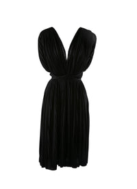 Robe courte drapée - Noir