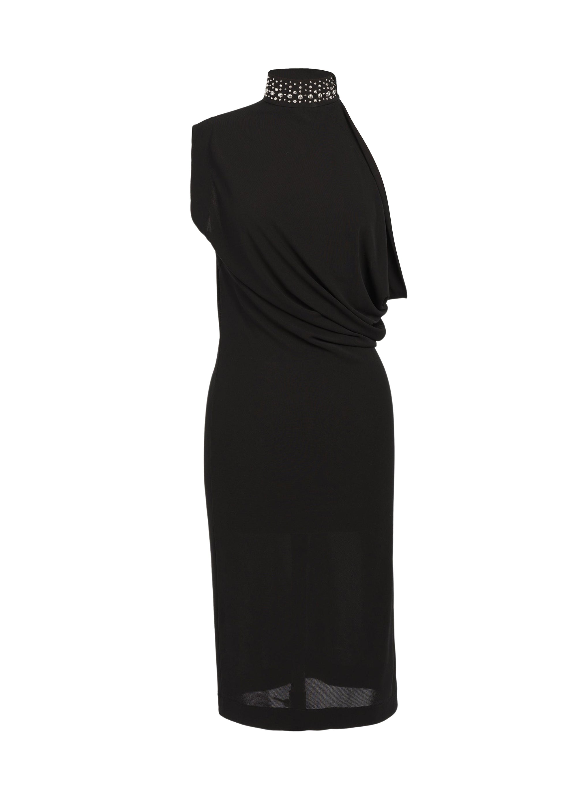 Robe sans manches drapée - Noir Alaia