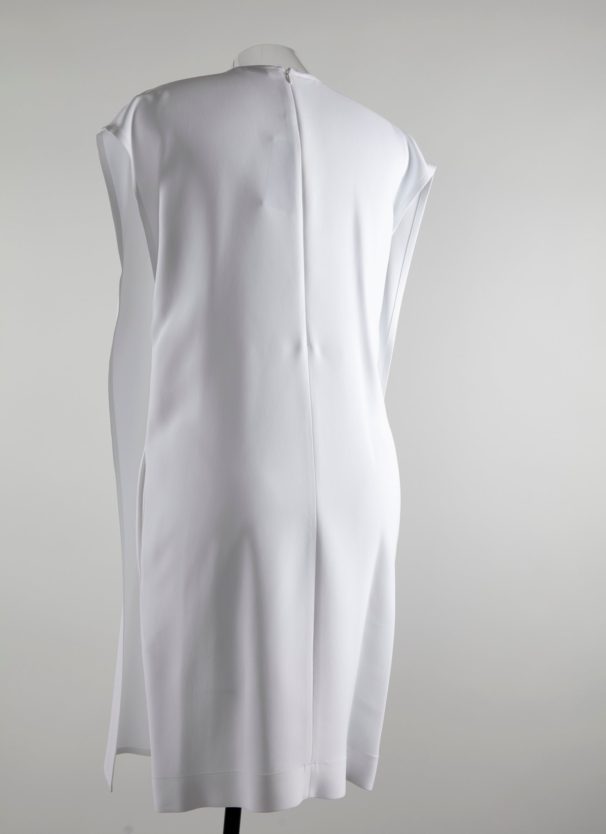 Silk scarf dress - White