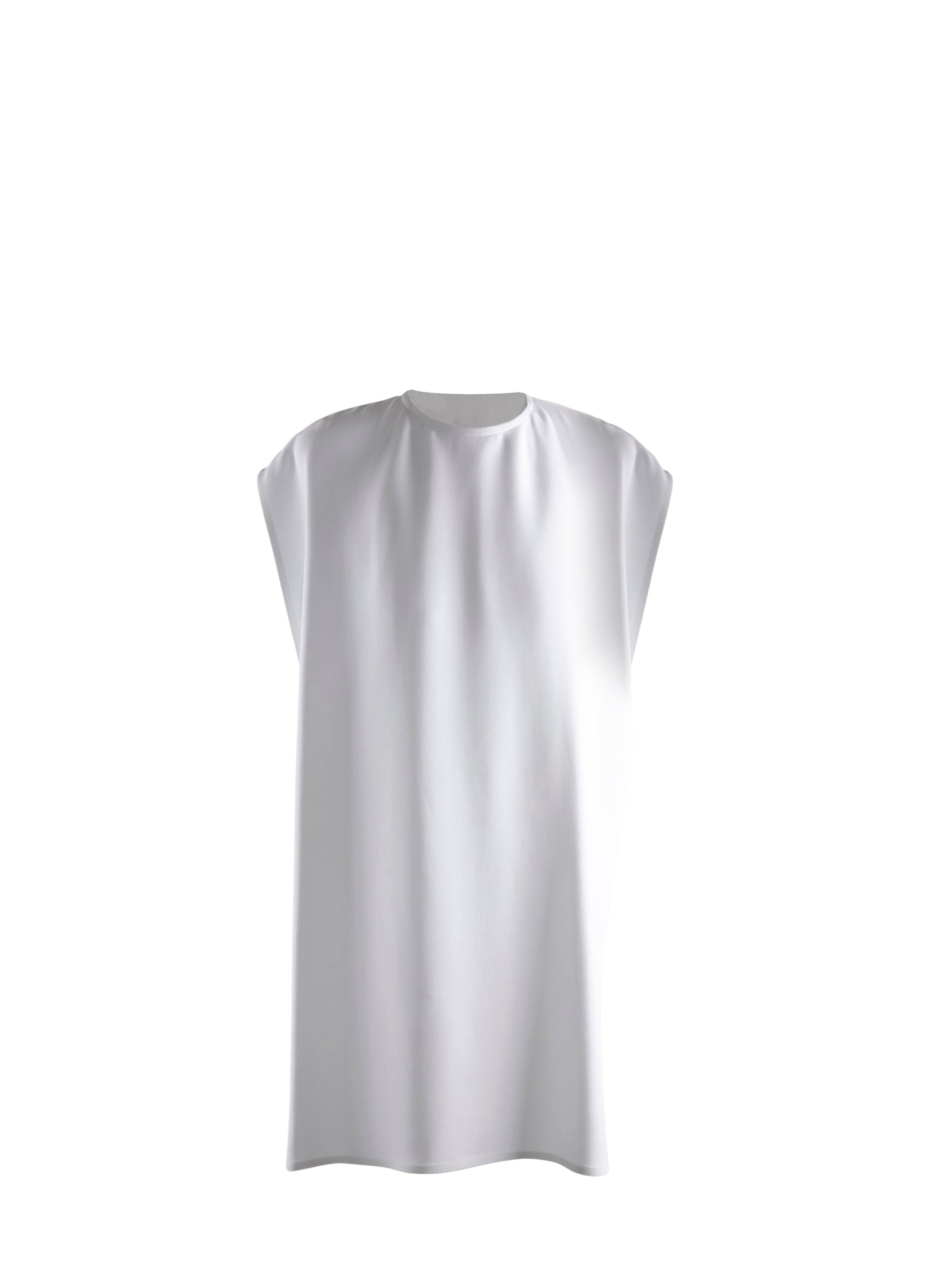 Silk scarf dress - White