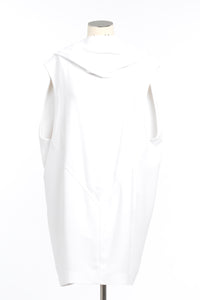 Robe à capuche en soie - Blanc