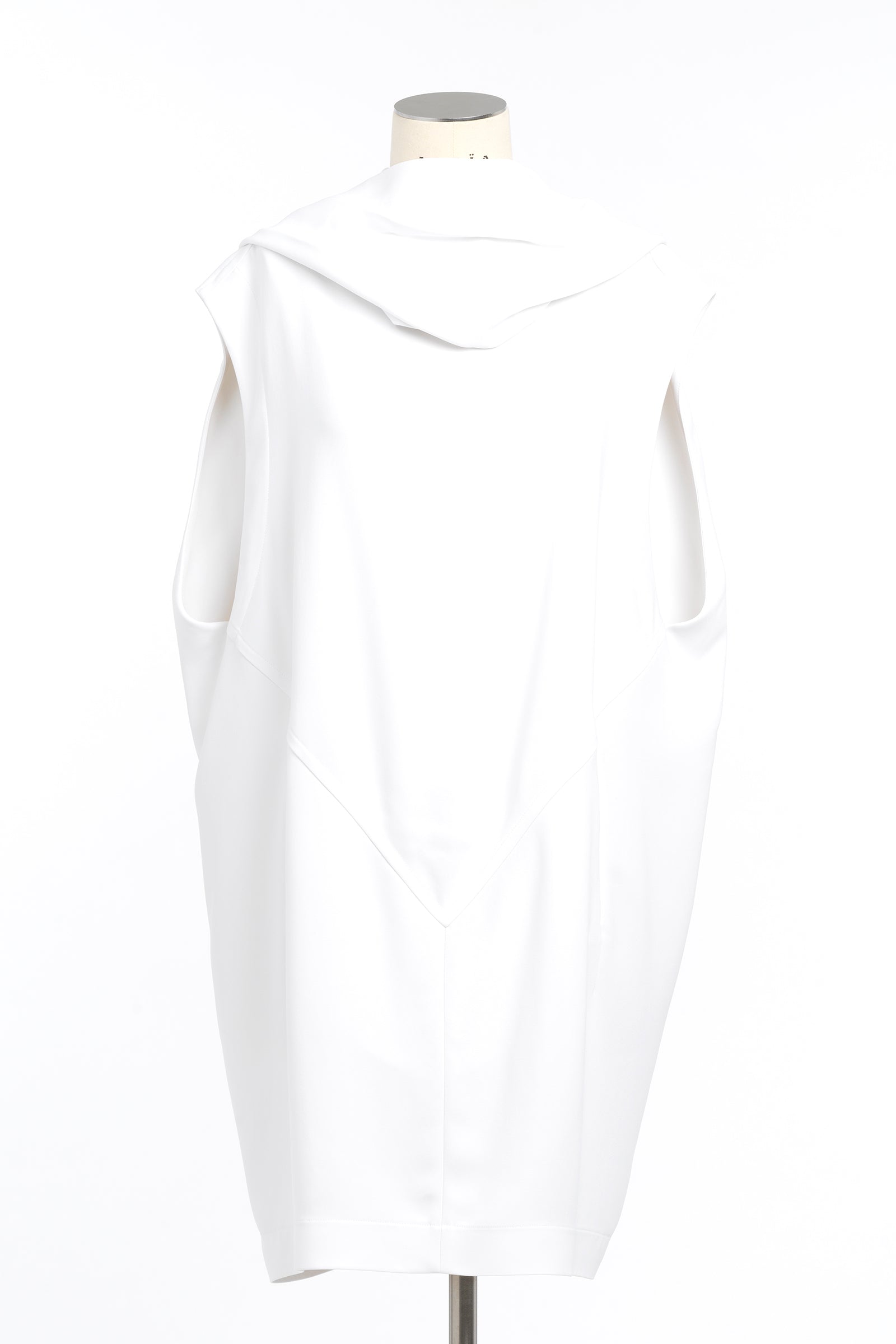 Robe à capuche en soie - Blanc